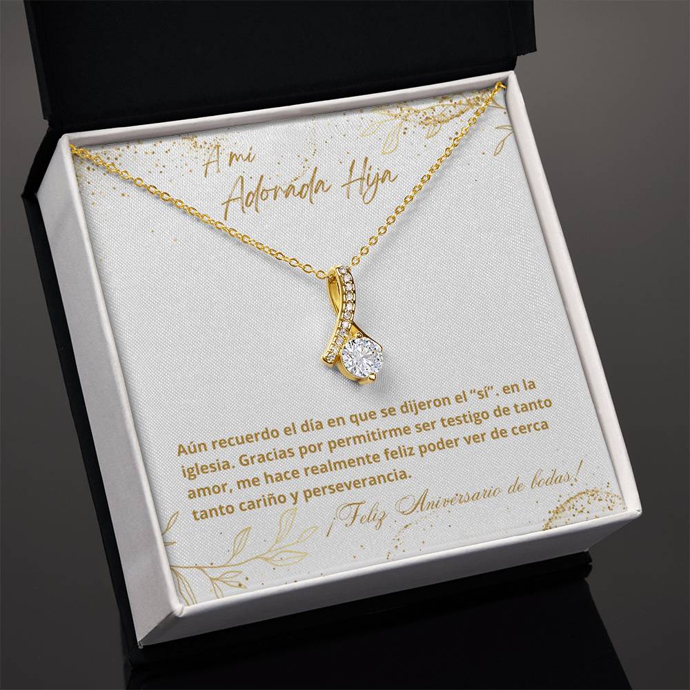 Hija - Aniversario - Testigo de Tanto Amor- White