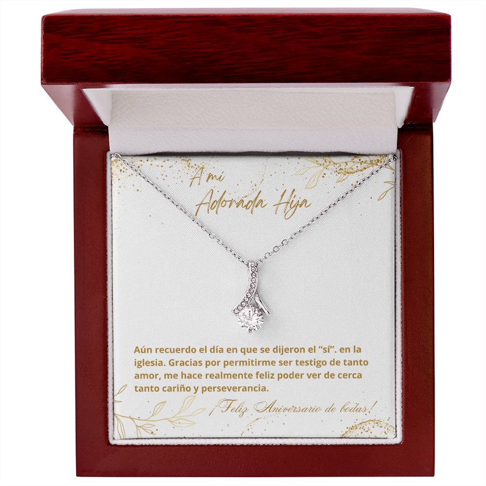 Hija - Aniversario - Testigo de Tanto Amor- White
