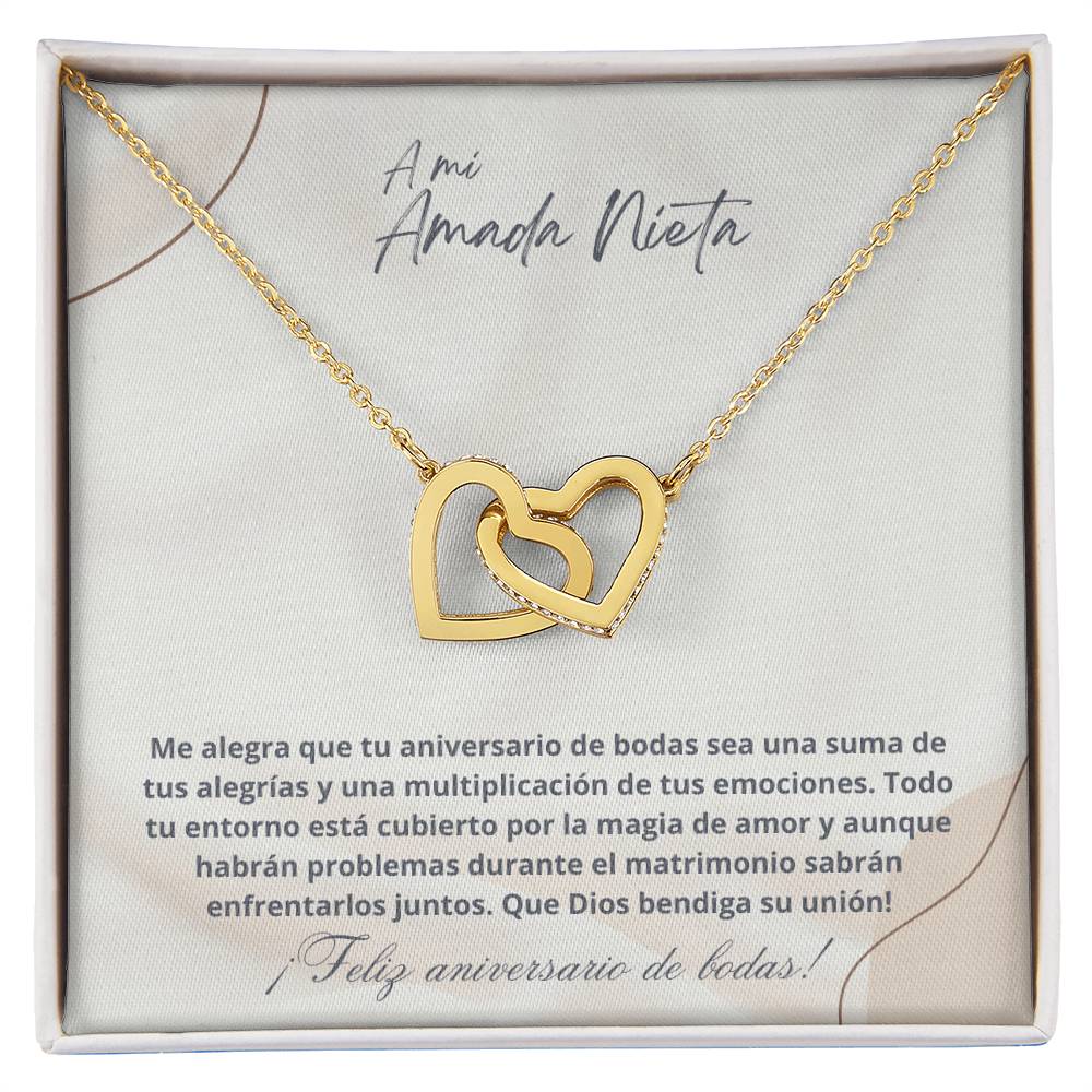 Nieta - Aniversario - Dios bendiga su unión- Beige
