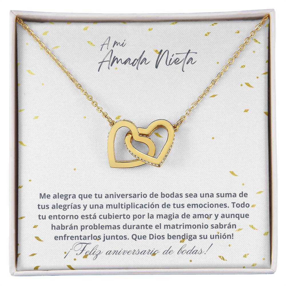 Nieta - Aniversario - Dios bendiga su unión- White