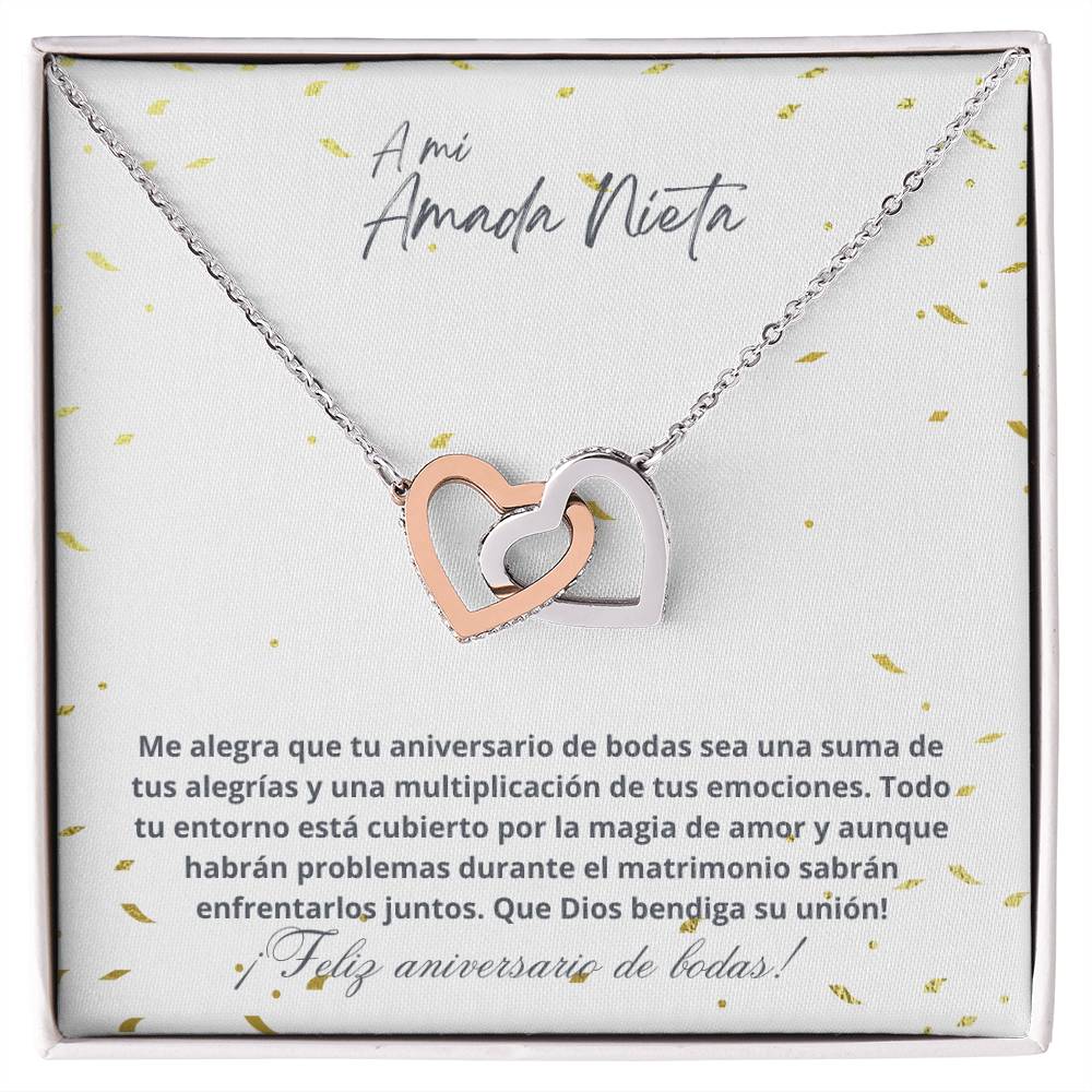 Nieta - Aniversario - Dios bendiga su unión- White