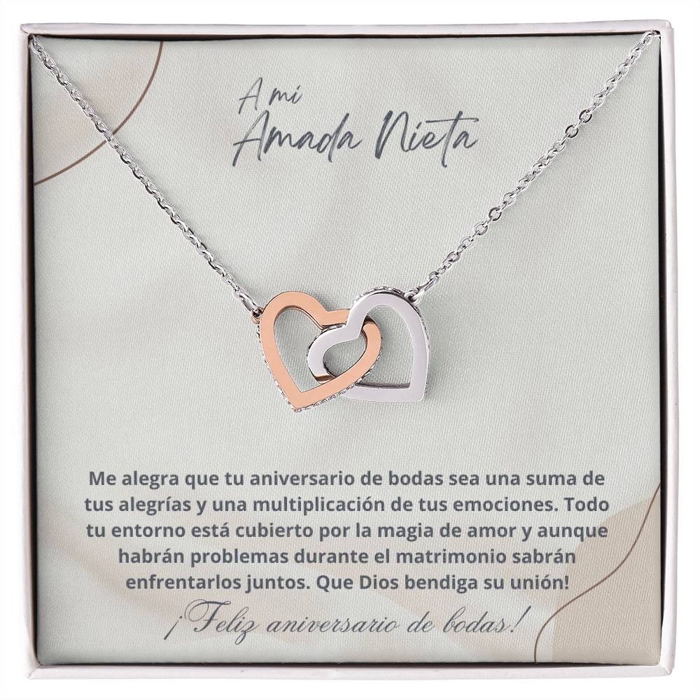 Nieta - Aniversario - Dios bendiga su unión- Beige