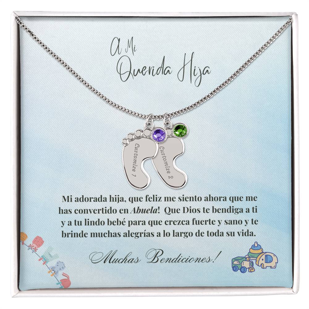 Hija - Nacimiento - Me Hiciste Abuela - Blue