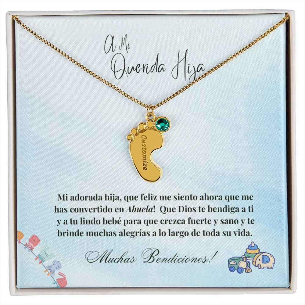 Hija - Nacimiento - Me Hiciste Abuela - Blue