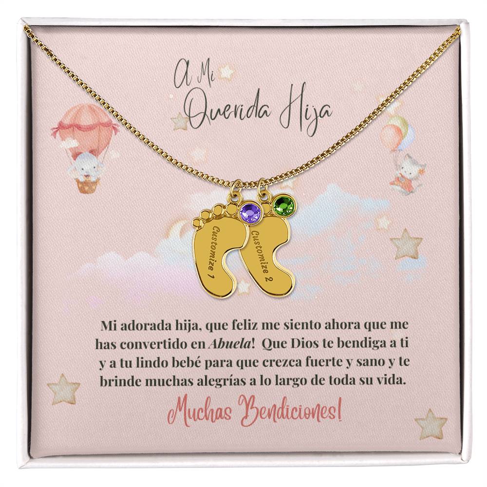 Hija - Nacimiento - Me Hiciste Abuela - Peach