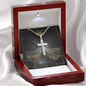 Collar con Cruz de Acero Inoxidable - Recuerda de Quien Eres Hijo