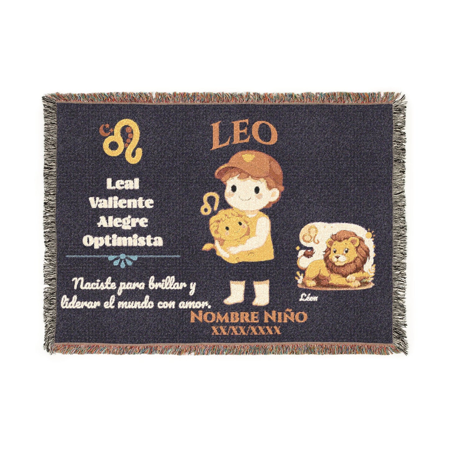 Leo Woven Blanket Boy