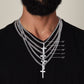 Collar de Cadena con Cruz Artesanal - Recuerda de Quien Eres Hijo