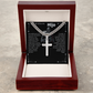 Collar de Cadena con Cruz Artesanal - Hijo y Guerrero Poderoso