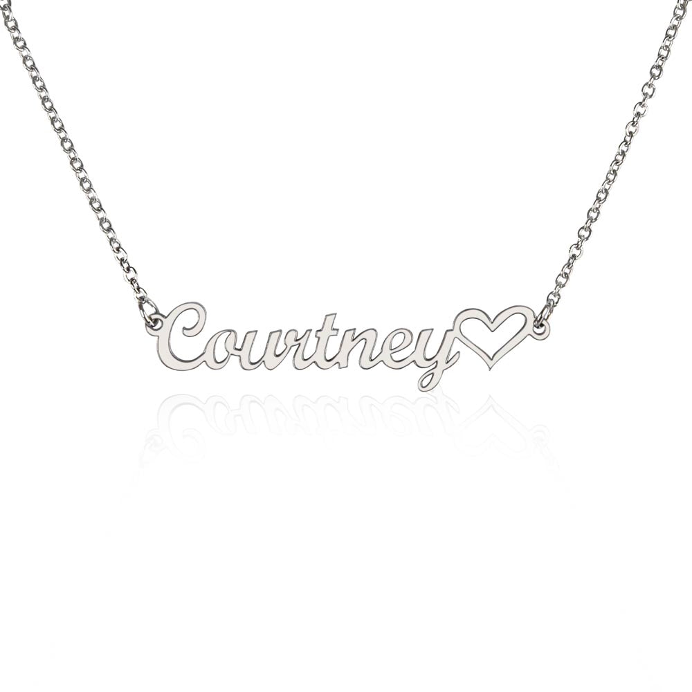 Bello Collar Personalizado con Nombre y Corazón