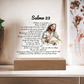 Placa de Acrílico - Salmo 23